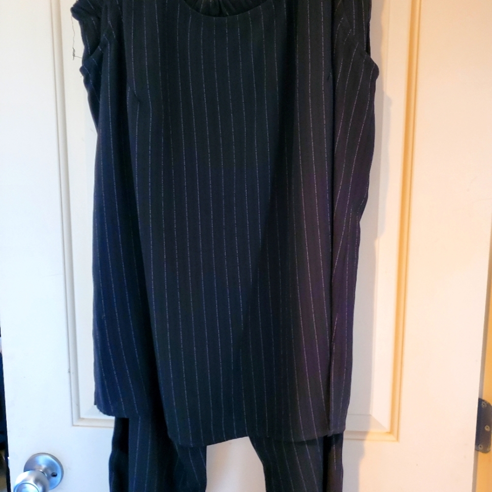Pin stripe suit